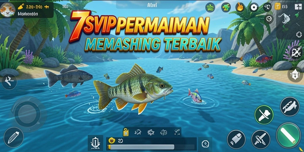 Screenshot gameplay <strong>7SVIP</strong> menampilkan aksi memancing yang menarik.