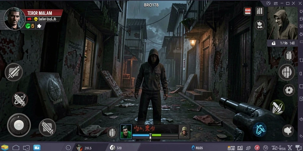 Tampilan gameplay yang mencekam dan penuh ketegangan.