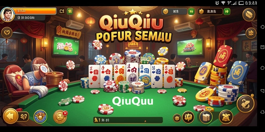 Tampilan gameplay D73 yang memikat dalam permainan QiuQiu.
