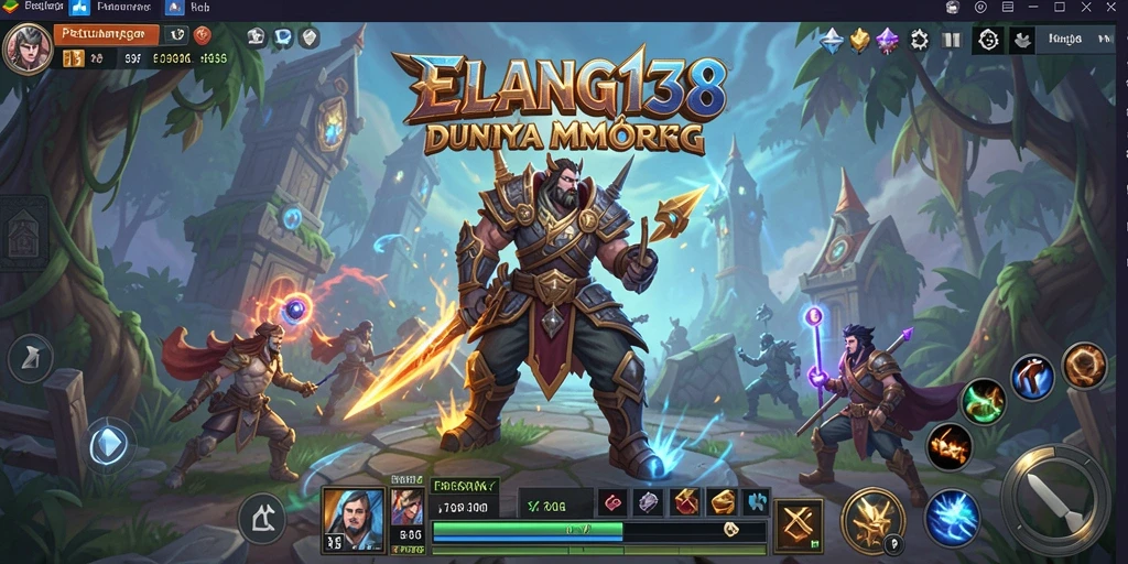 Tampilan gameplay seru dalam dunia fantasi MMORPG.