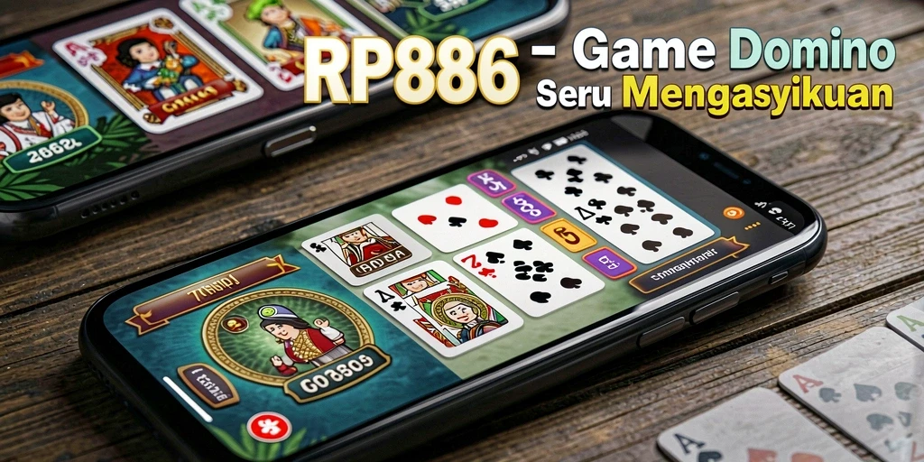 Tampilan gameplay seru dari game Domino RP886.
