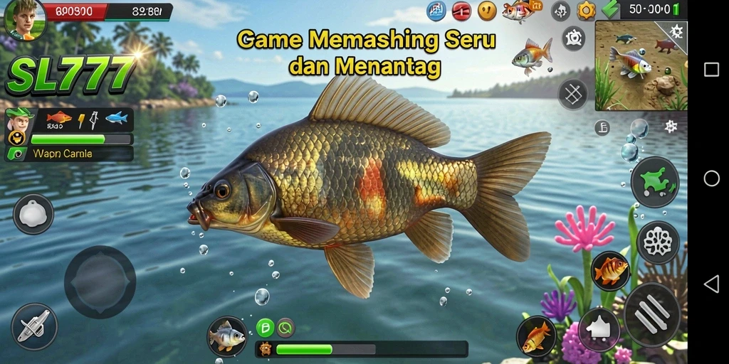 Tangkapan ikan yang besar dan gameplay yang mendebarkan.