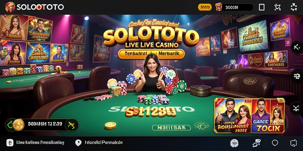 Gameplay seru SOLOTOTO dengan dealer langsung.