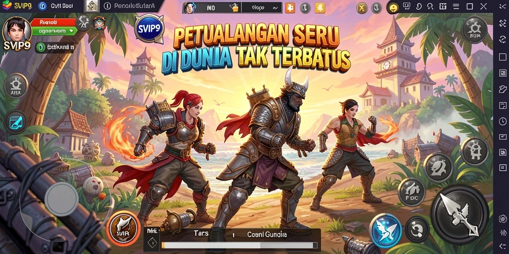 Tampilan gameplay SVIP9 yang menakjubkan dan penuh aksi.