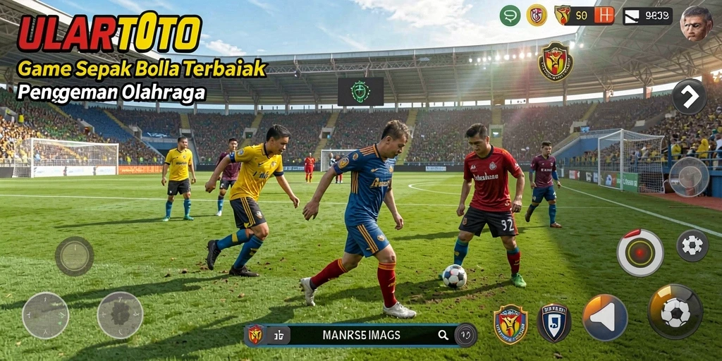 Tampilan menarik dari gameplay ULARTOTO dalam pertandingan sepak bola.